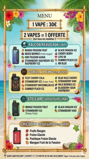 Vape / cigarette électronique – CBD SBH Saint-Barth